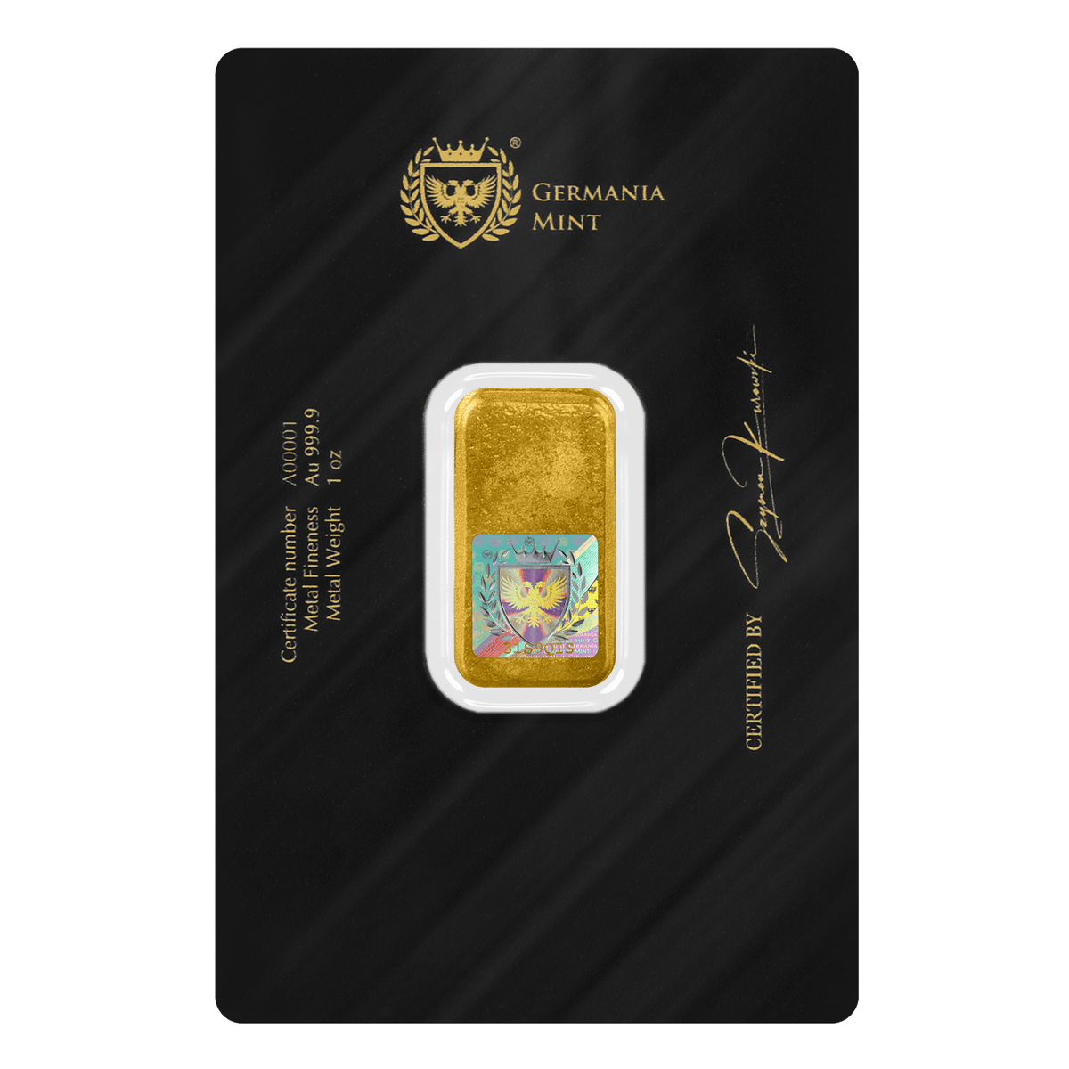 Gm1ogoldbc-germania-mint-1oz-gold-cast-bullion-bar