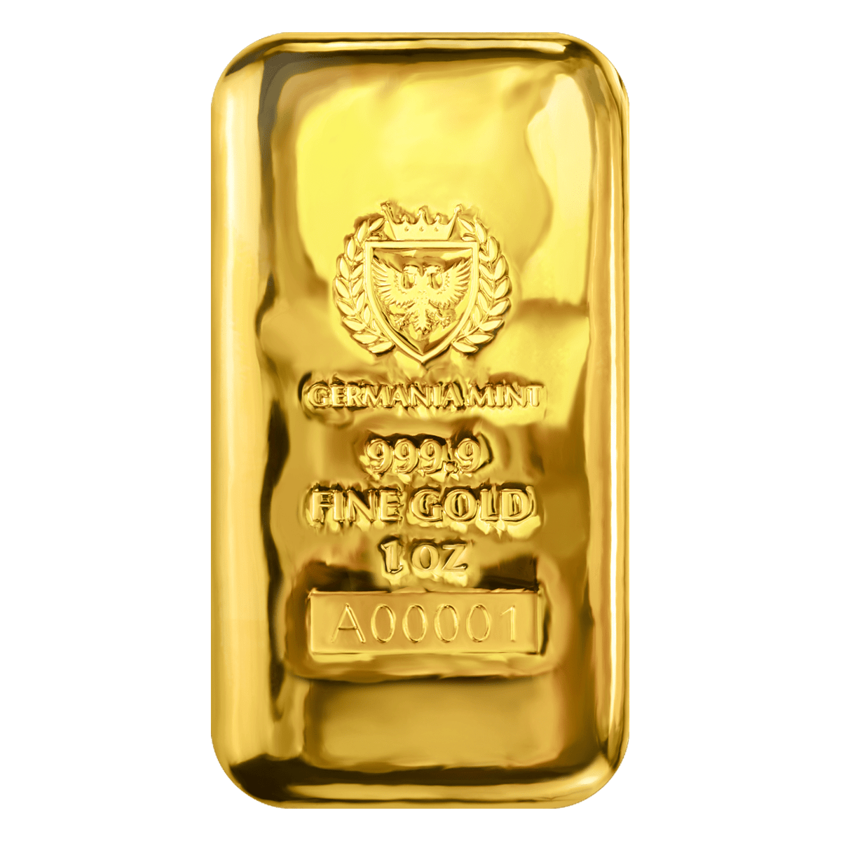 Gm1ogoldbc-germania-mint-1oz-gold-cast-bullion-bar