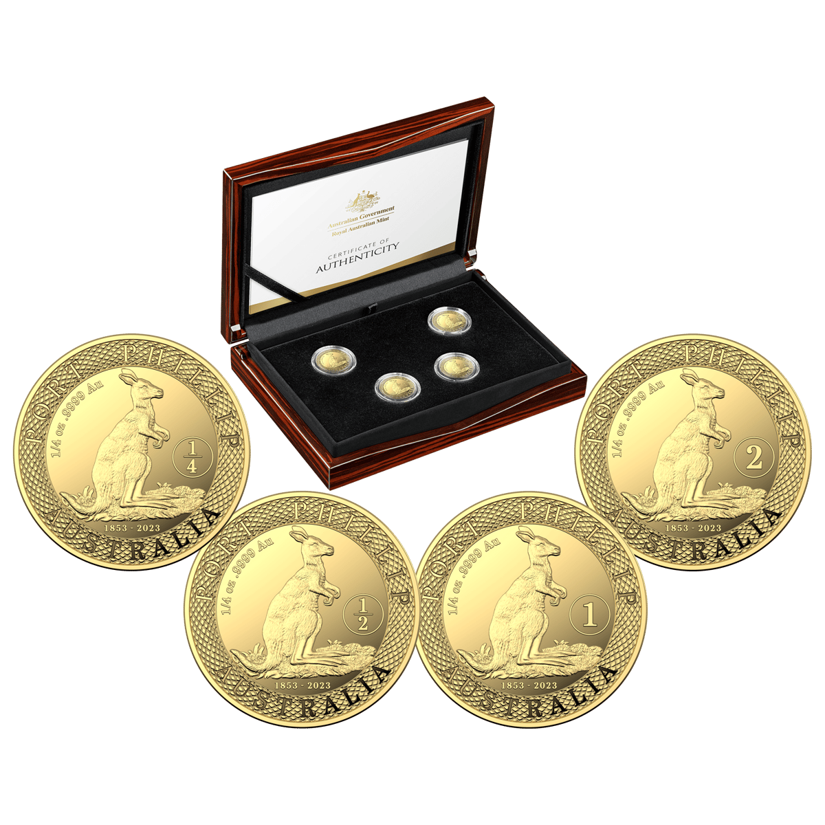 11243-2023-170th-anniversary-of-the-port-phillip-gold-pattern-14oz-four-coin-gold-proof-set