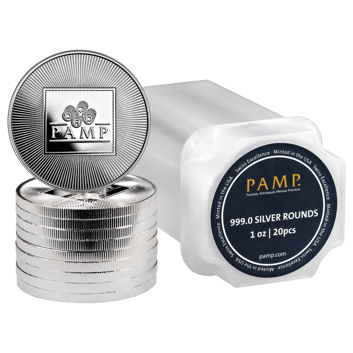 Smtb1pampusarnd-pamp-hallmark-1oz-silver-round
