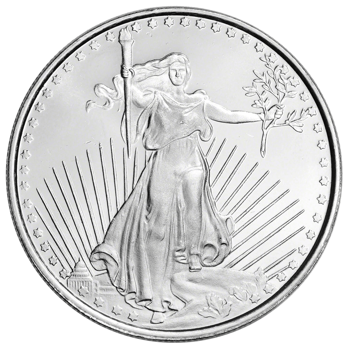 Obverse-sghm1os-saint-gaudens-1oz-silver-round