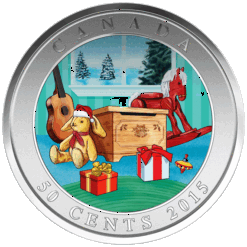 3D Holiday Toy Box (2015) .999 Royal Canadian Mint