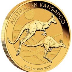 2018 Australian Kangaroo 1oz .9999 Gold Bullion Coin - The Perth Mint BU