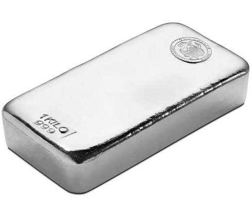 Perth Mint 1kg .999 Silver Cast Bullion Bar