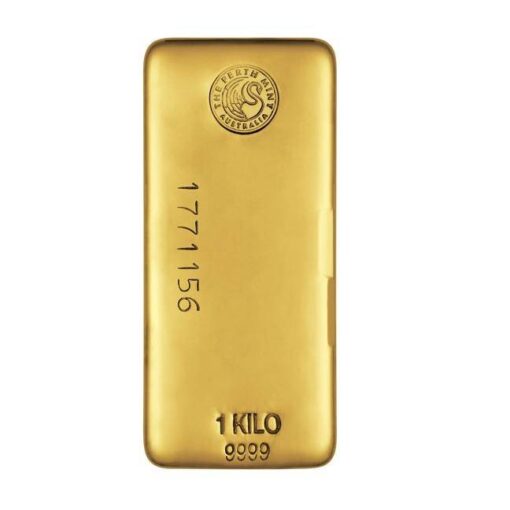 perth mint 1kg 9999 gold cast bullion bar