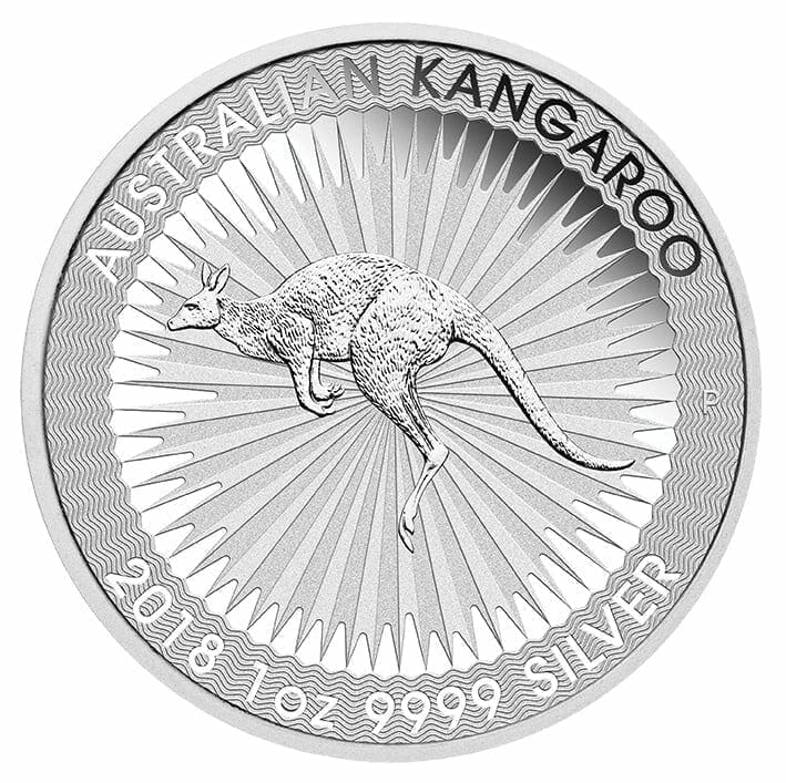 2018 Australian Kangaroo 1oz .9999 Silver Bullion Coin 1