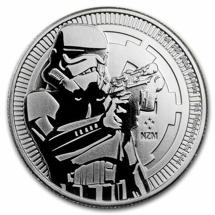 2018 Star Wars Stormtrooper 1oz .999 Silver Bullion Coin - New Zealand Mint 1