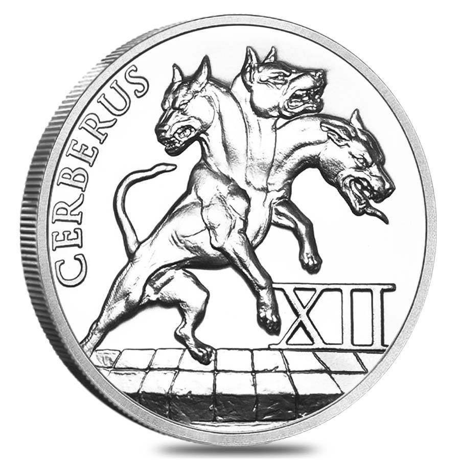The 12 Labors of Hercules - Cerberus 1oz .999 Silver Bullion Coin - Provident Mint 1