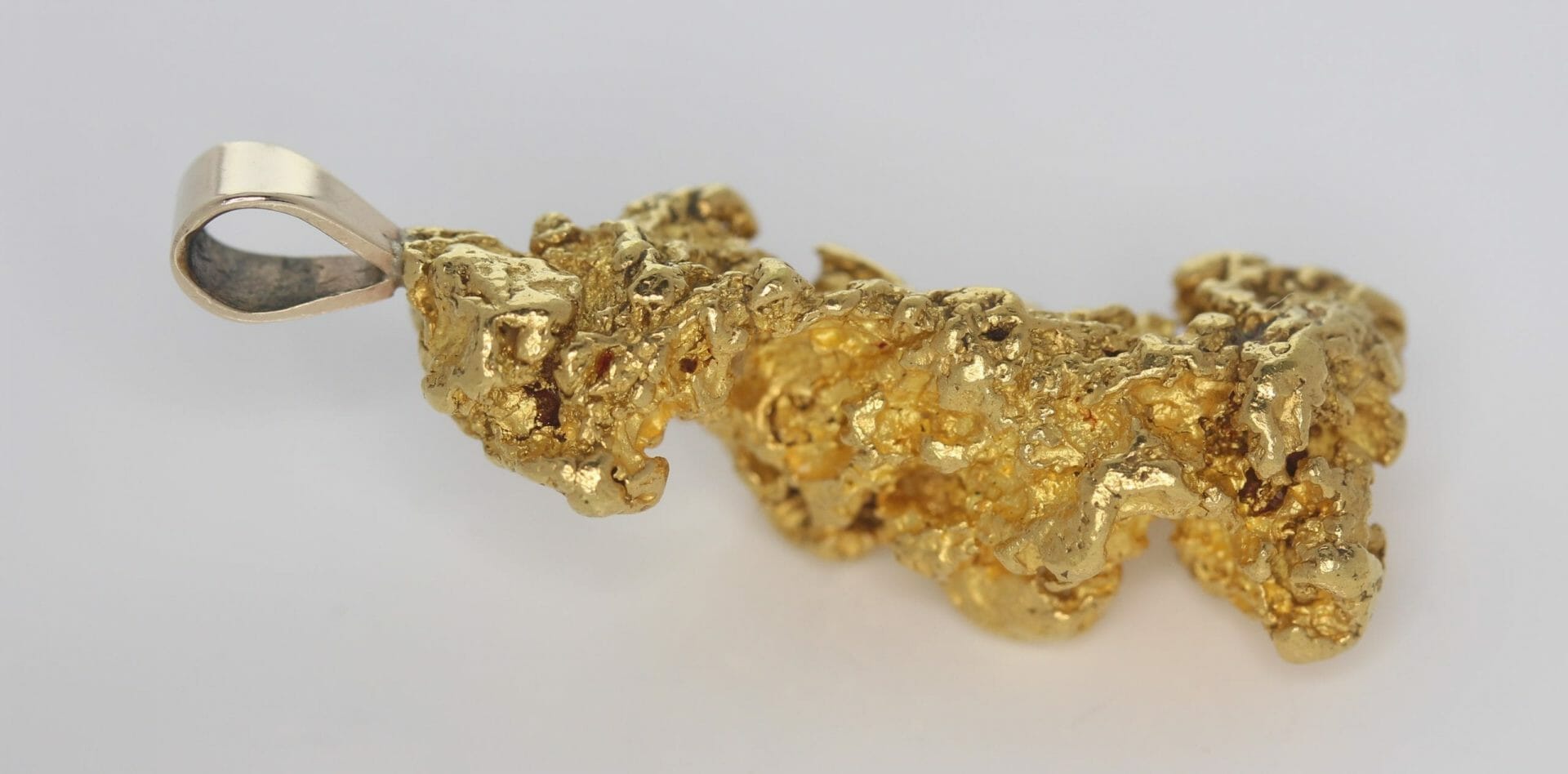 Natural Australian Gold Nugget Pendant - 24.37g 16