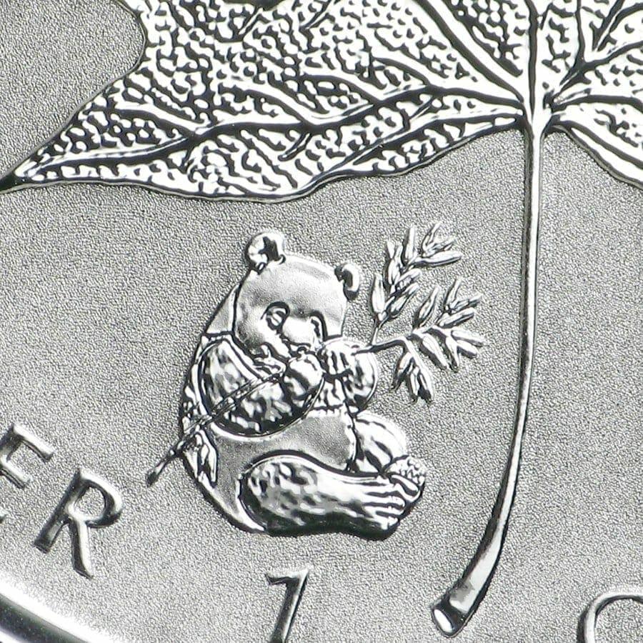 2016 Maple Leaf with Panda Privy 1oz .9999 Silver Bullion Coin - Reverse Proof - Royal Canadian Mint 4