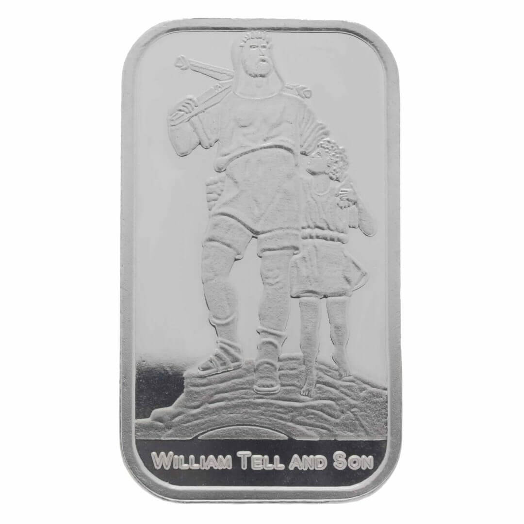William Tell And Son 1oz Silver Minted Bullion Bar 1