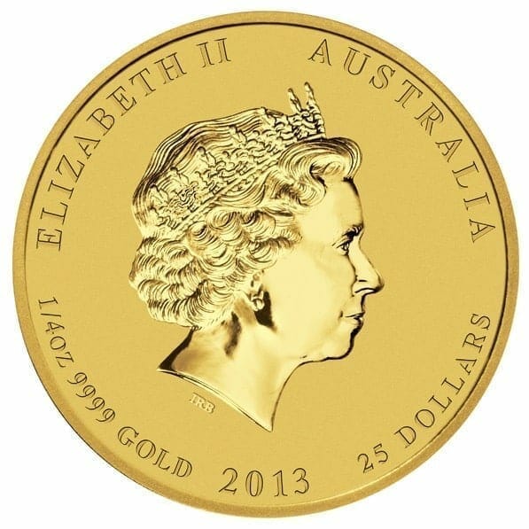 2013 Year of the Snake 1/4oz .9999 Gold Bullion Coin - Lunar Series II 3