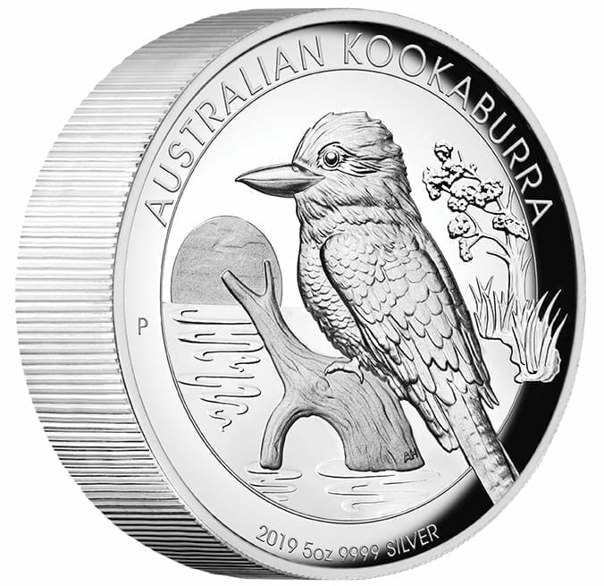 2019 Australian Kookaburra 5oz Silver Proof High Relief Coin 3