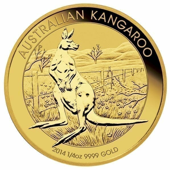2014 Australian Kangaroo 1/4oz Gold Bullion Coin 1