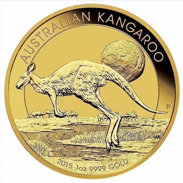 2015 Australian Kangaroo 1oz .9999 Gold Bullion Coin 1