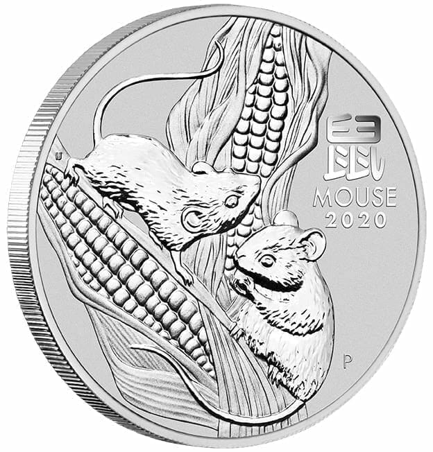 2020 Year of the Mouse 5oz .9999 Silver Bullion Coin - Lunar Series III 4