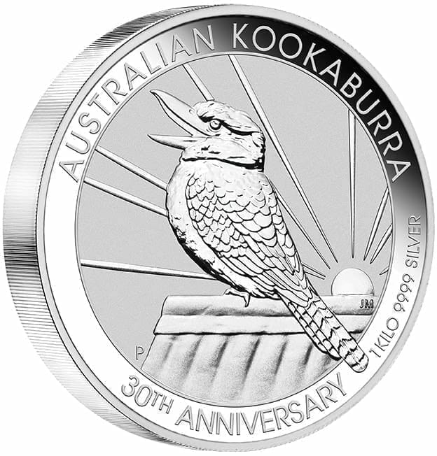 2020 Australian Kookaburra 1kg .9999 Silver Bullion Coin - 30th Anniversary 4