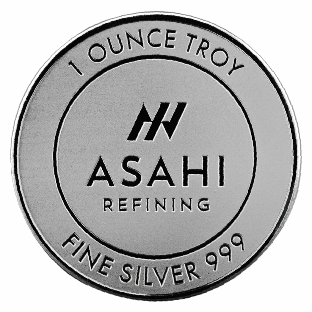 Asahi Refining 1oz .999 Silver Round 1