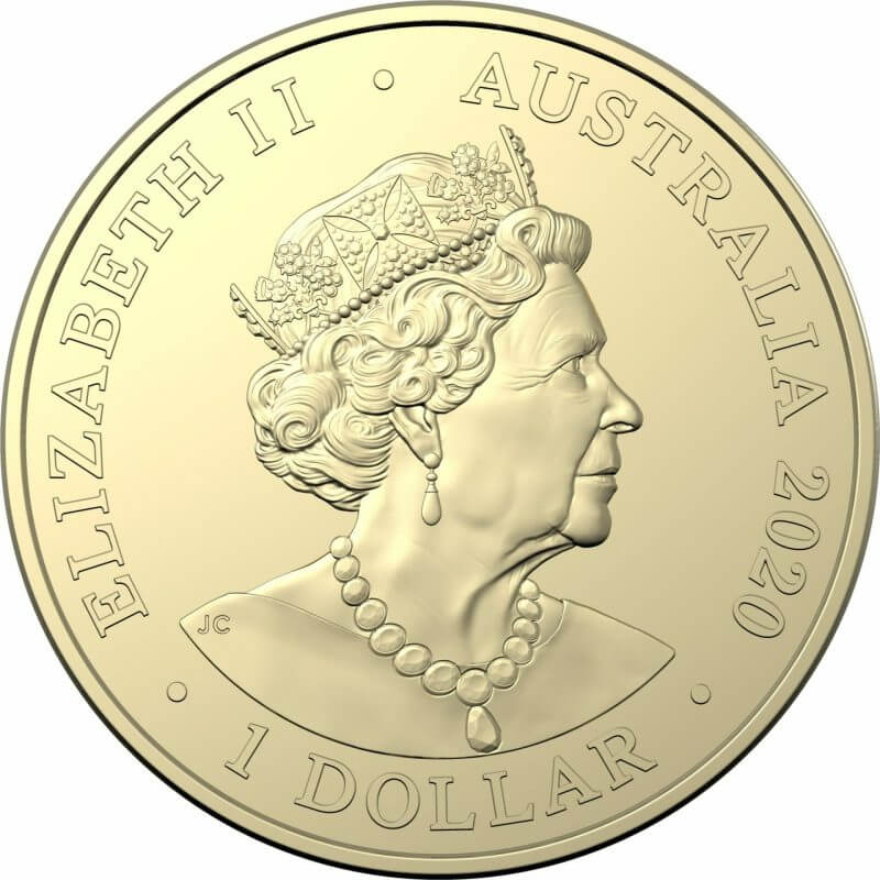 2020 $1 Australian Olympic Team - Ambassador Uncirculated Coloured Coin - AlBr 3