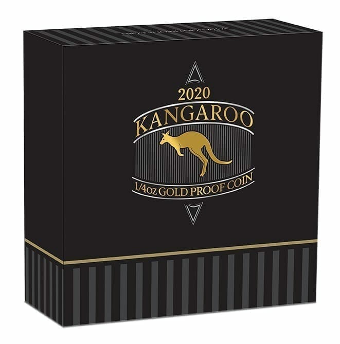 2020 Australian Kangaroo 1/4oz .9999 Gold Proof Coin 9