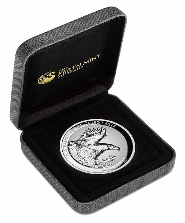 2020 Australian Wedge-Tailed Eagle 5oz .9999 Silver Proof Incused High Relief Coin 8