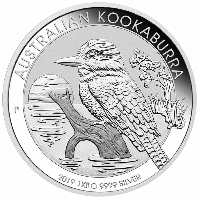 2019 Australian Kookaburra 1kg .9999 Silver Bullion Coin 1