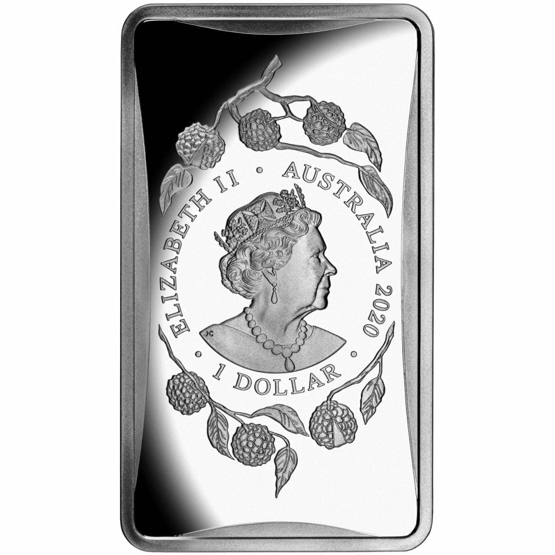 NEW RA Mint 2020 Lunar Year of the Rat $1 Silver Frosted Ingot 