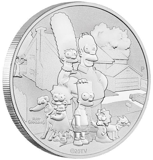 2021 The Simpson Family 1oz .9999 Silver Coin in Card 4