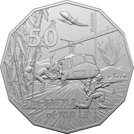 2021 50th anniversary of the battle of nui le 50c uncirculated coin cuni