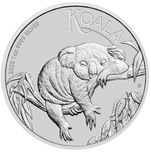 2022 australian koala 1oz 9999 silver bullion coin front