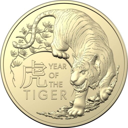 2022 $1 year of the tiger uncirculated two coin set albr