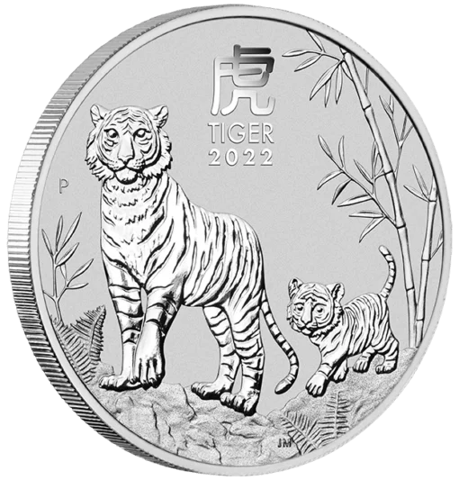 2022 year of the tiger 5oz 9999 silver bullion coin lunar series iii