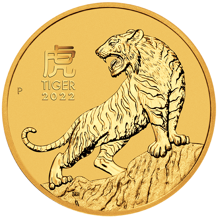 2022 Year of the Tiger 2oz .9999 Gold Bullion Coin – Lunar Series III