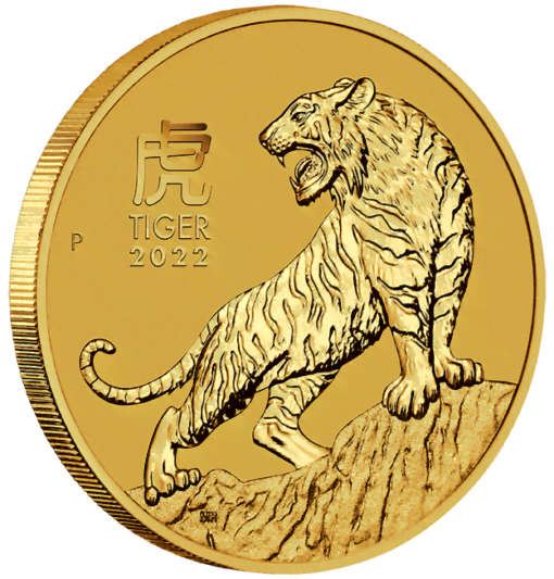 2022 year of the tiger 110oz 9999 gold bullion coin lunar series iii