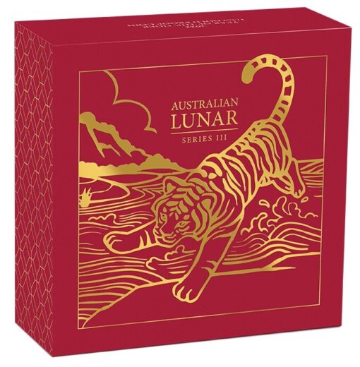 2022 year of the tiger 14oz 9999 gold proof coin lunar series iii