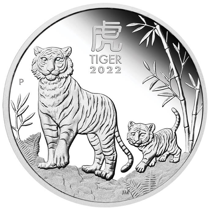2022 Year of the Tiger .9999 Silver Proof Three Coin Set - Lunar Series III