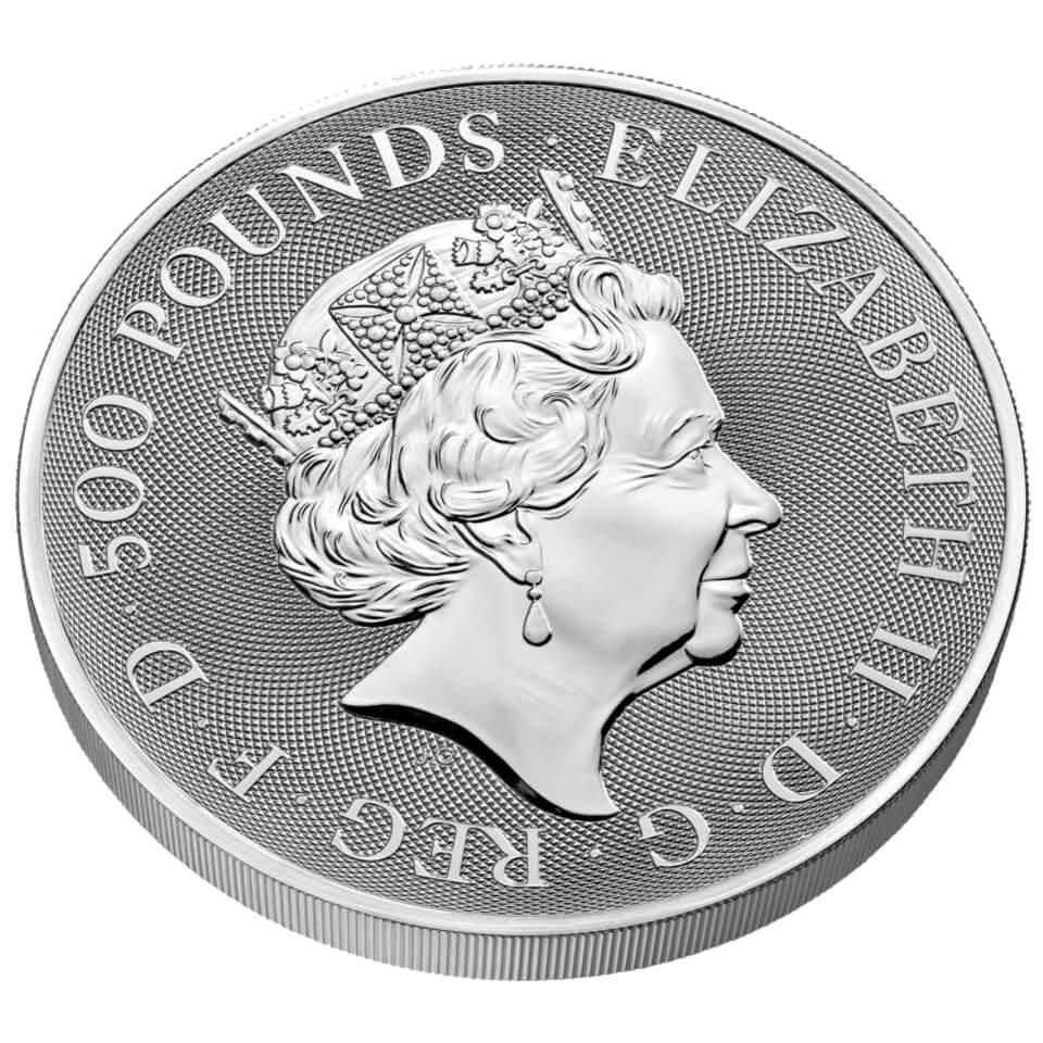 2021 The Queen's Beasts Completer 1kg .9999 Silver Bullion Coin - 1 Kilo 7