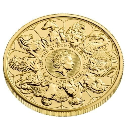 2021 the queens beasts completer 1oz 9999 gold bullion coin