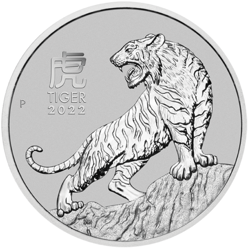 2022 year of the tiger 1oz 9995 platinum bullion coin lunar series iii