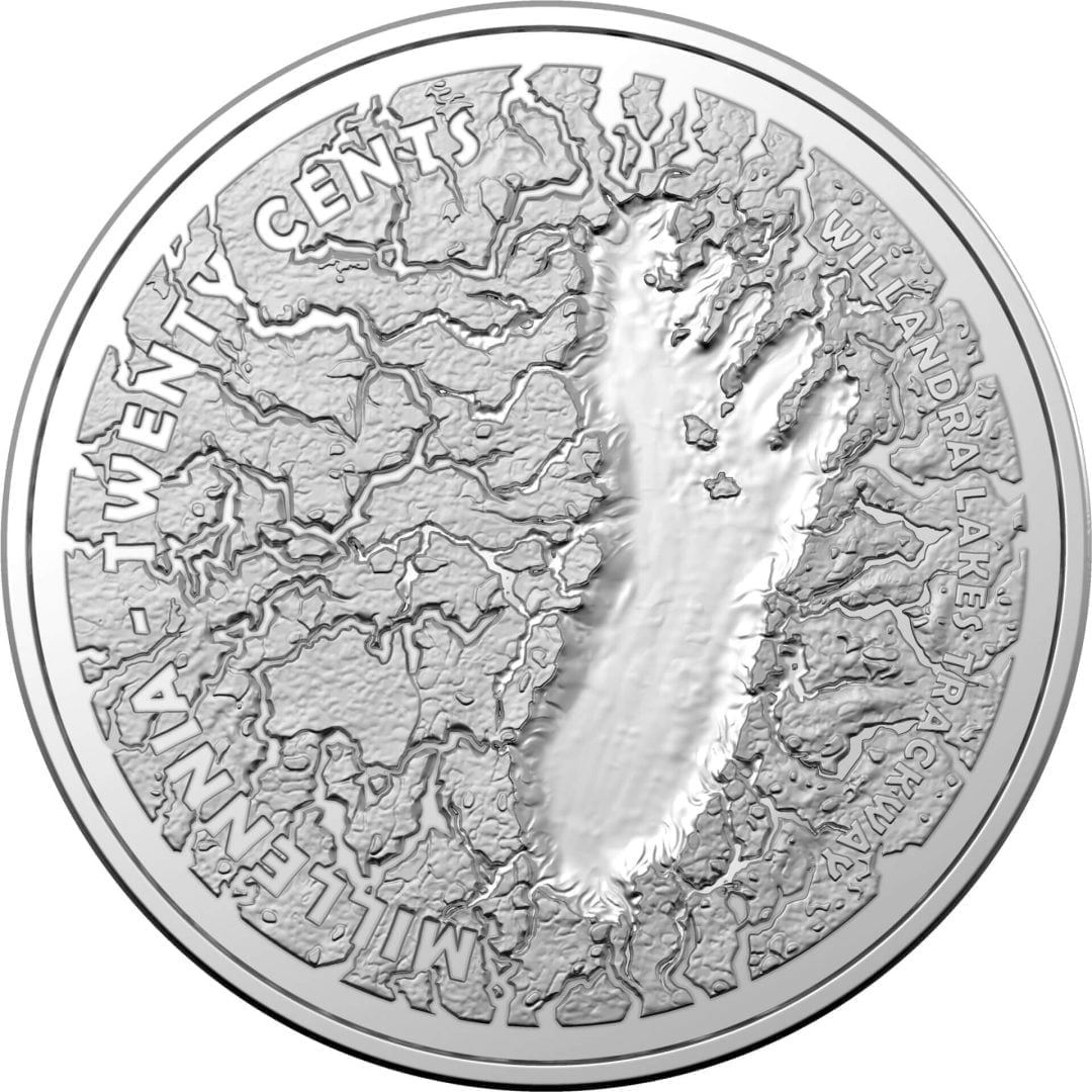 2021 20c Mungo Footprint Uncirculated Coin in Card - CuNi