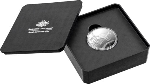 2022 $1 kangaroo bounding silver 12oz 999 silver proof coin