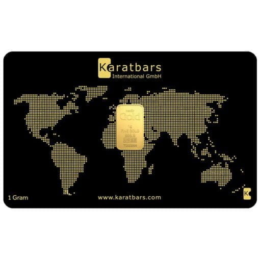 karatbars 1g 9999 gold minted bullion bar
