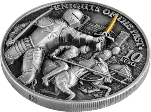 2021 malta knights of the past 2oz 9999 antiqued silver high relief coin 10 euro