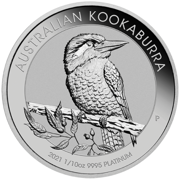 2021 Australian Kookaburra 1/10oz .9995 Platinum Bullion Coin
