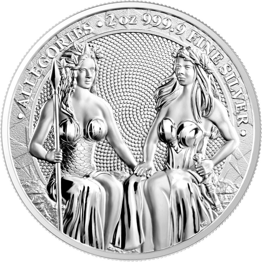 2021 The Allegories – Austria & Germania 2oz .9999 Silver Coin