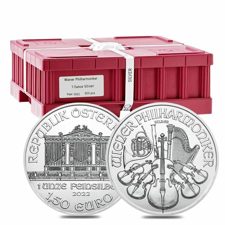 2022 Austrian Philharmonic 1oz .999 Silver Bullion Coin 1