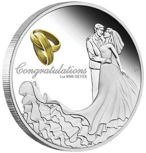 2022 wedding 1oz 9999 silver proof coin