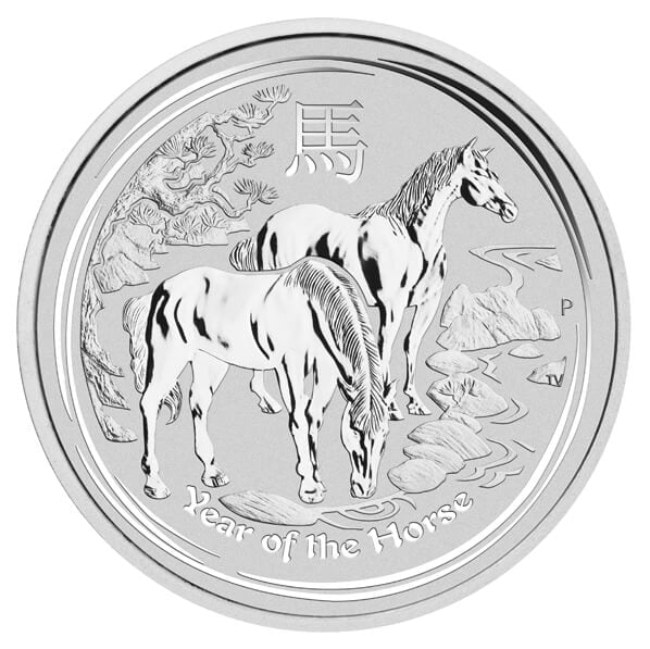 2014 Year of the Horse 1/2oz .999 Silver Bullion Coin - Lunar Series II