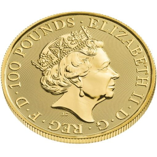 2022 the tudor beasts the lion of england 1oz 9999 gold bullion coin