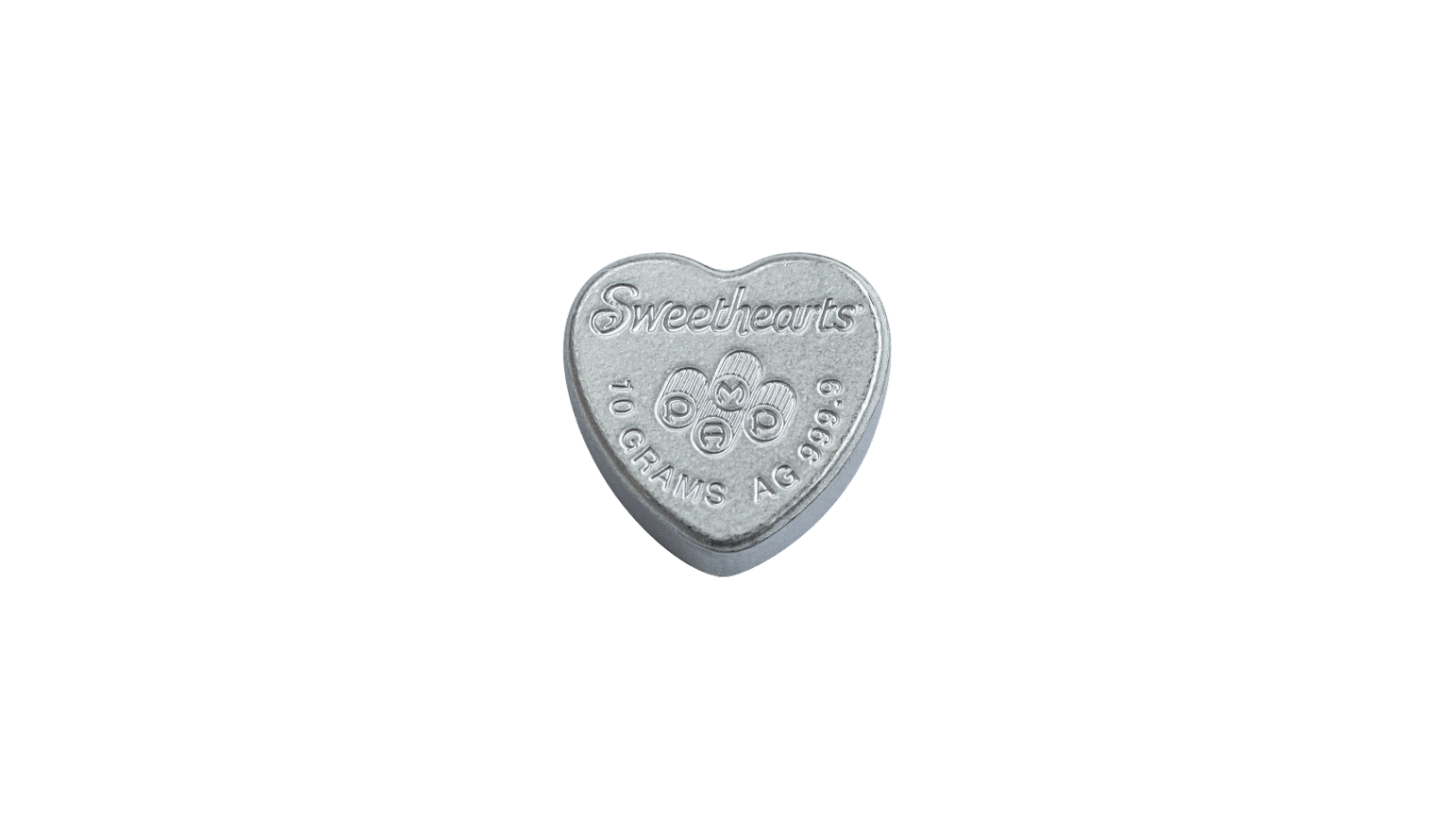 2022 Sweethearts Candy 30g Pure Silver 3 Hearts Set - 3 x 10g Hearts 1